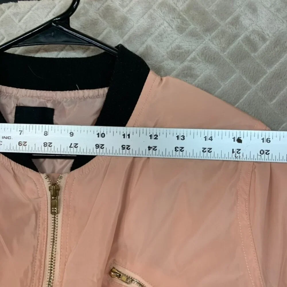Better Be Womans Large Cropped Jacket Pink Full Zip Adjustable Sandy Grease